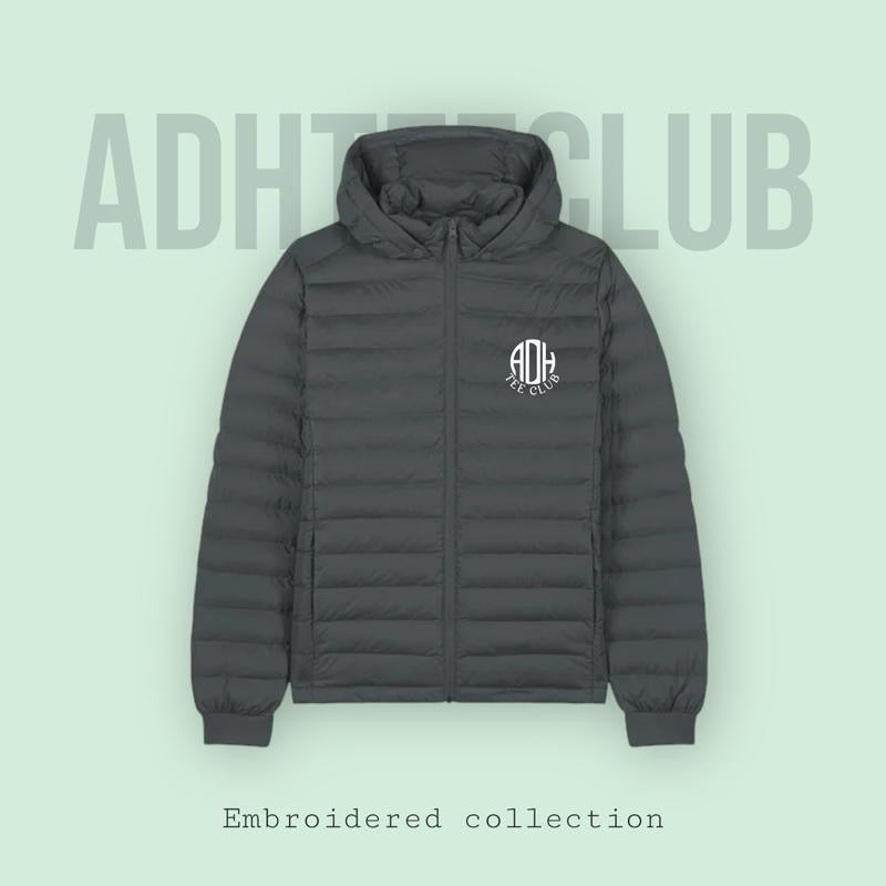 Embroidered Padded Coat