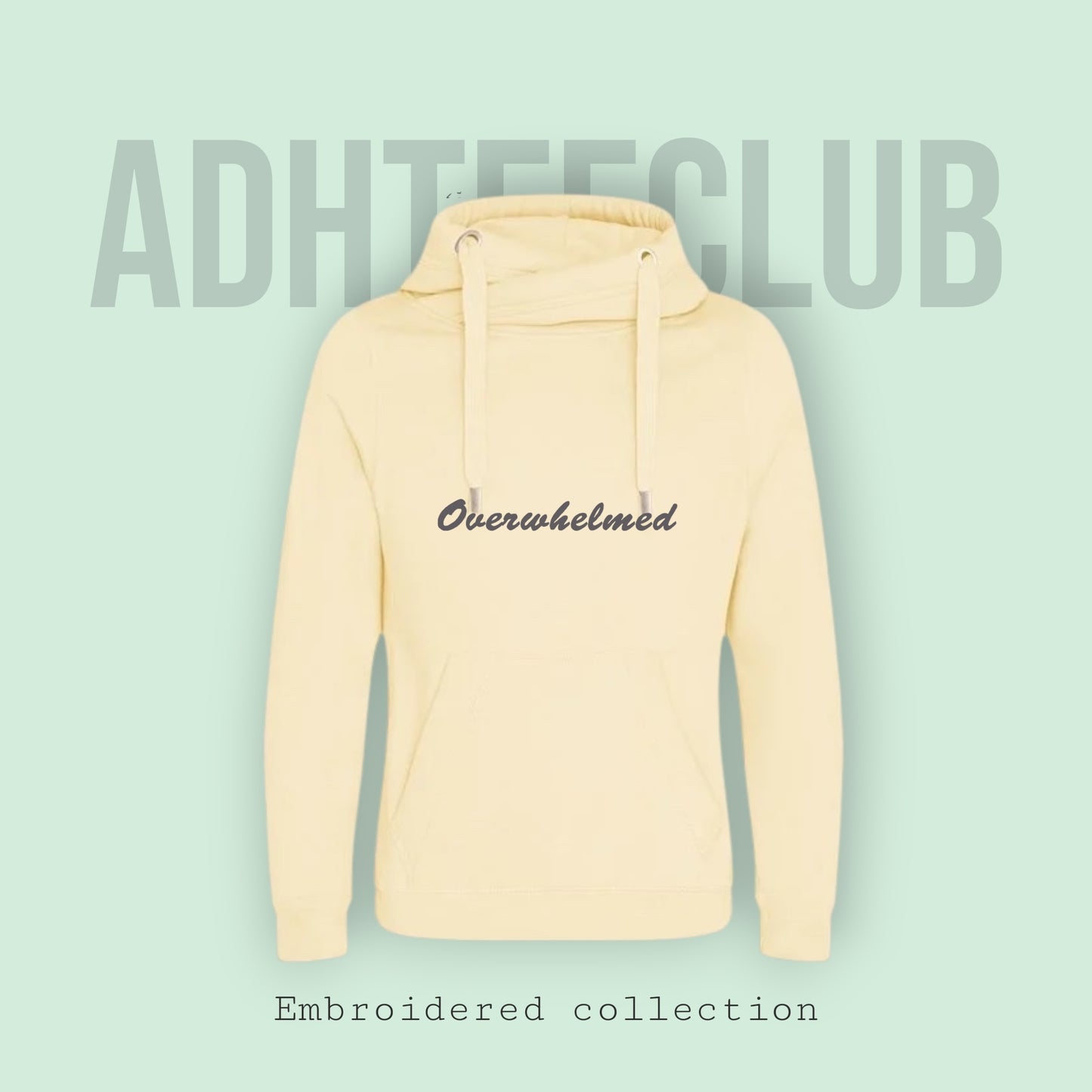 Chunky Hoodie embroidered overwhelmed