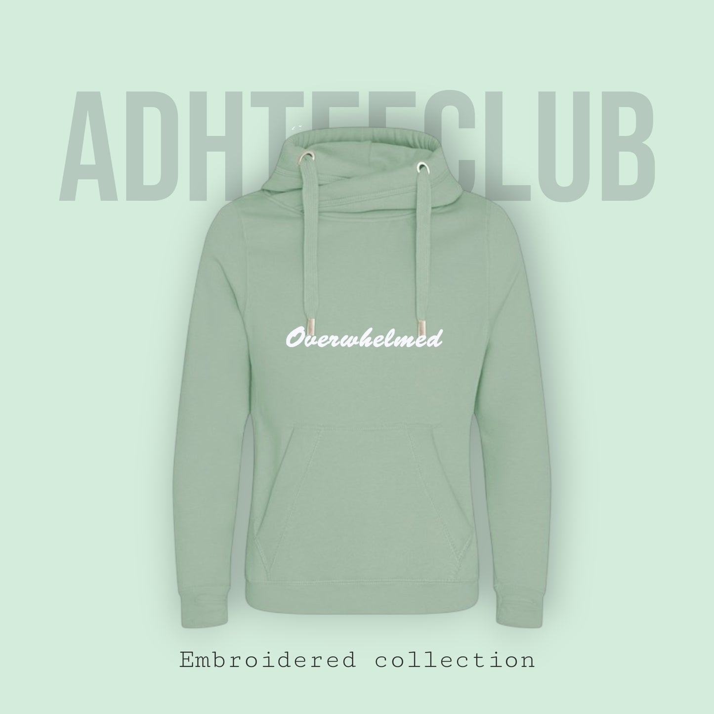 Chunky Hoodie embroidered overwhelmed