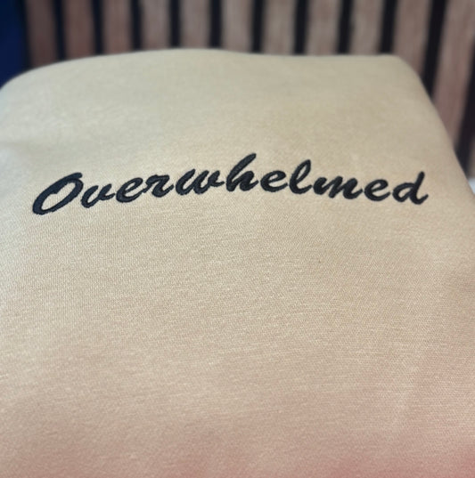 Chunky Hoodie embroidered overwhelmed
