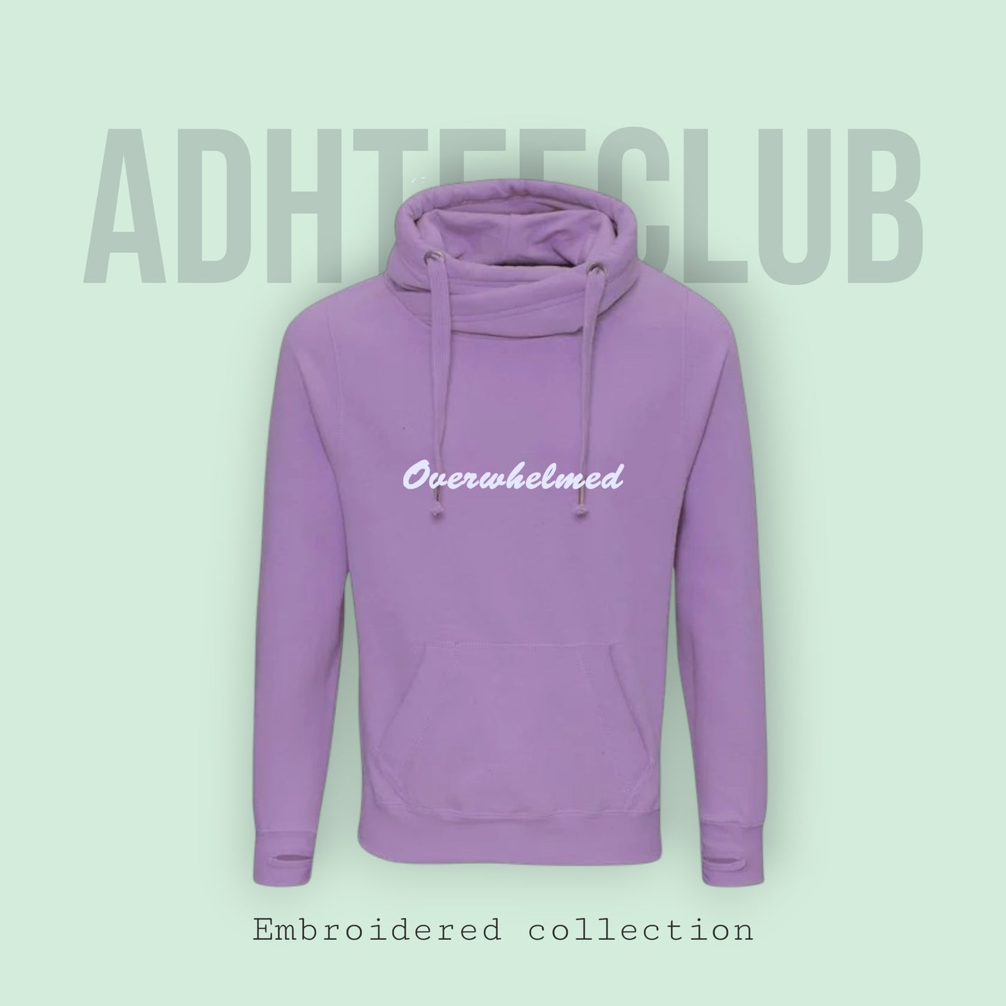 Chunky Hoodie embroidered overwhelmed