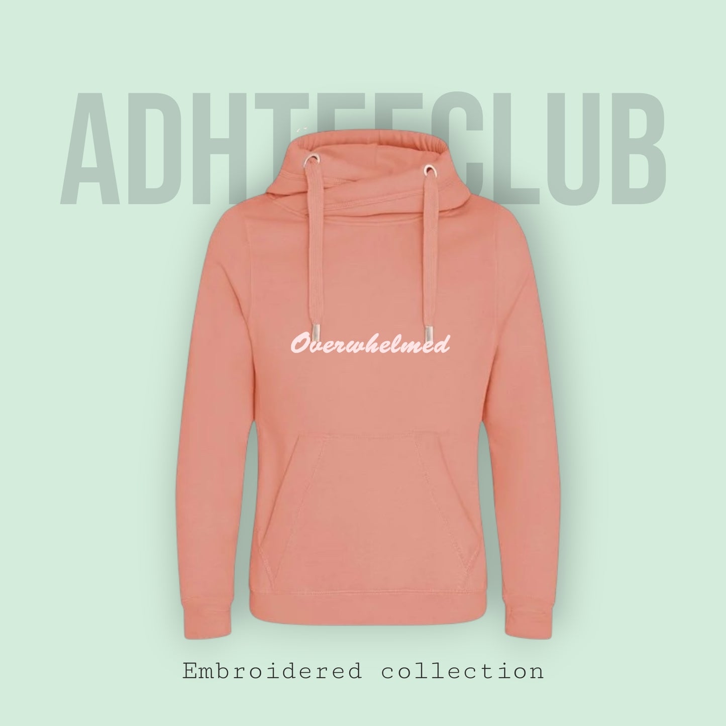 Chunky Hoodie embroidered overwhelmed