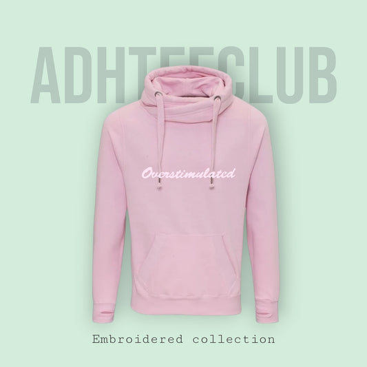 Chunky Hoodie embroidered overstimulated