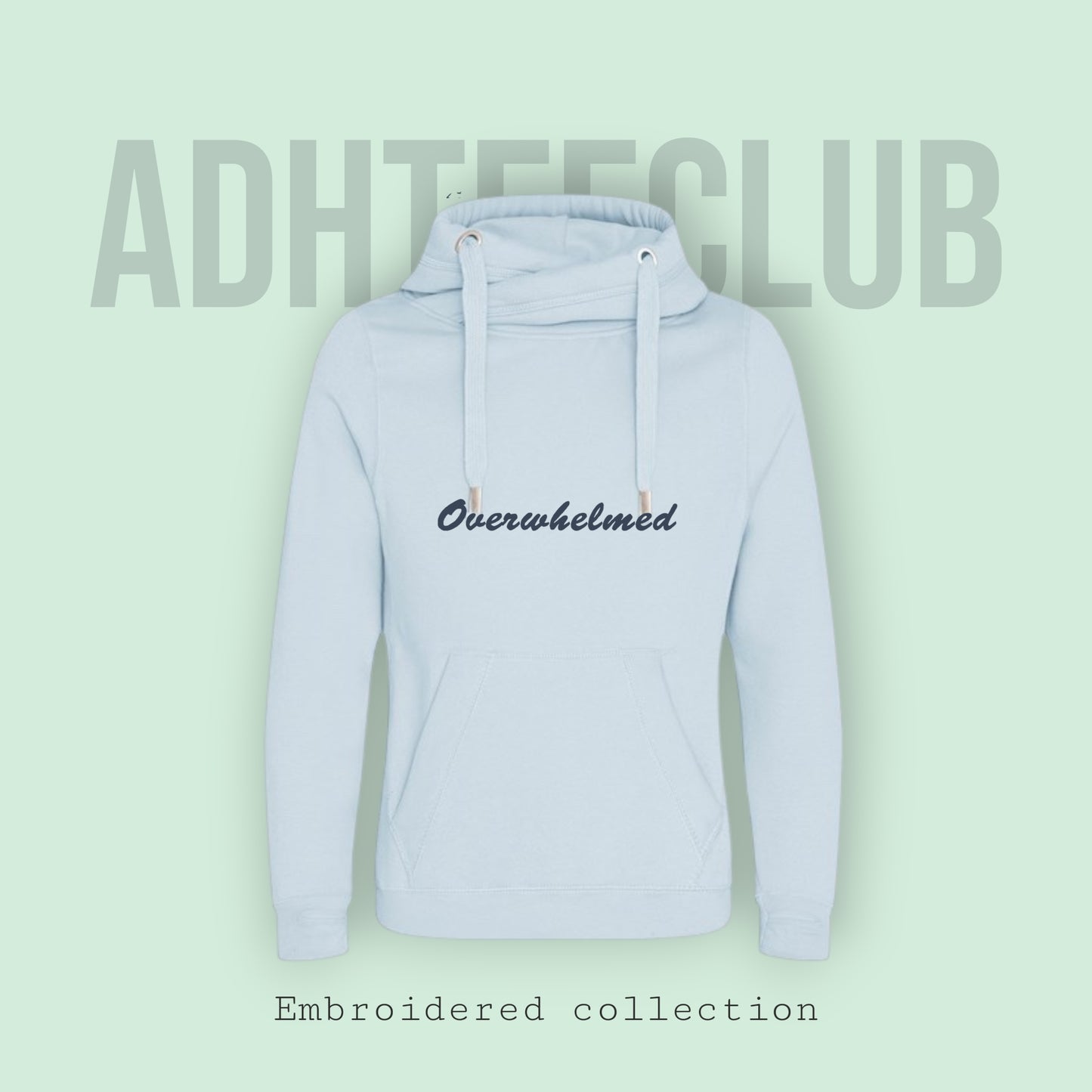 Chunky Hoodie embroidered overwhelmed